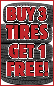 Buy 3 Tires Get 1 Free